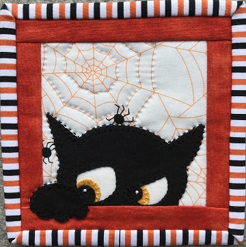 Halloween Cat 2 Coaster by Ms P Designs USA