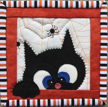 Halloween Cat 3 Coaster by Ms P Designs USA