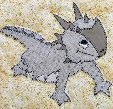 Horned Lizard by Ms P Designs USA