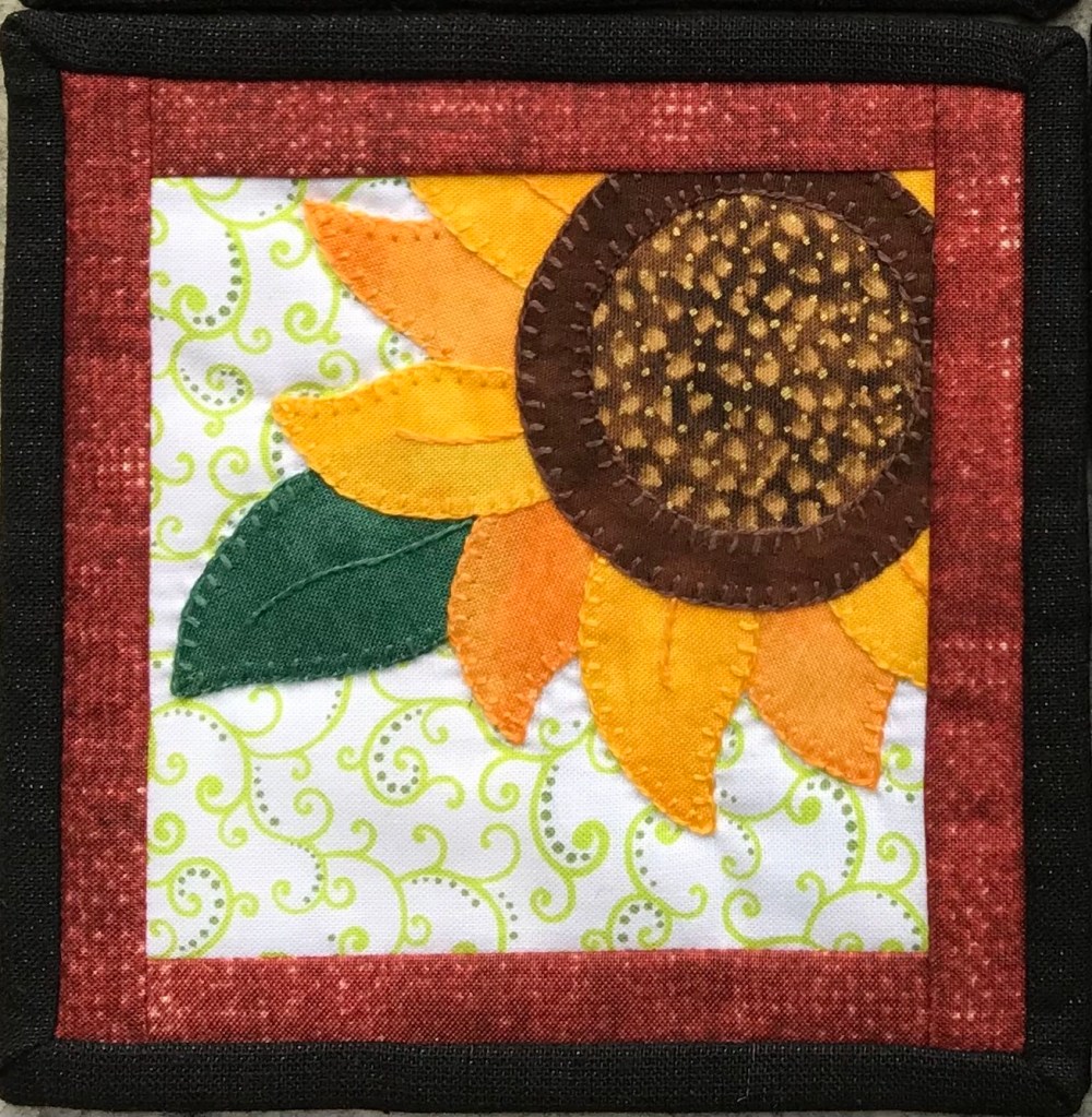Sunflower Coaster 2 by Ms P DEsigns USA