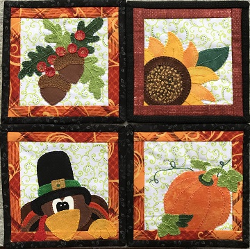 Thanksgiving Coasters by Ms P Designs USA