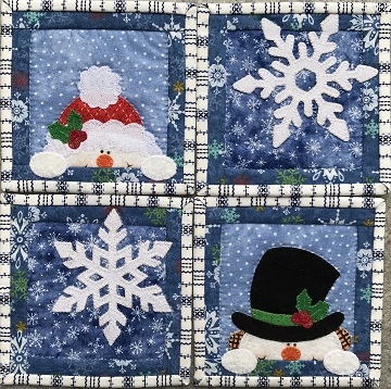 Winter Coaster Set by Ms P Designs USA
