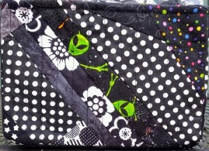 Black and Gray Scrappy Basket B by Sharon @ Ms P Designs USA