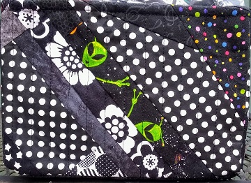 Black and Gray Scrappy Basket B by Sharon @ Ms P Designs USA