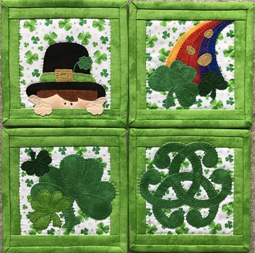 Saint Patrick's Day Coaster Set by Ms P Designs USA