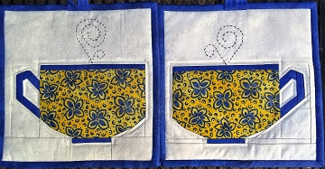 Tea Cup Hot Pads by Ms P Designs USA