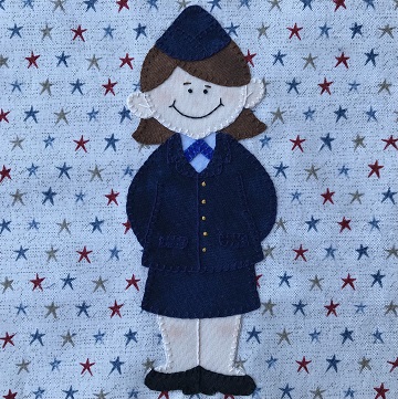 Air Force Female Officer by Ms P Designs USA