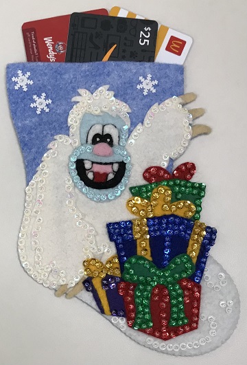 Yeti Gift Card Holder by Ms P Designs USA