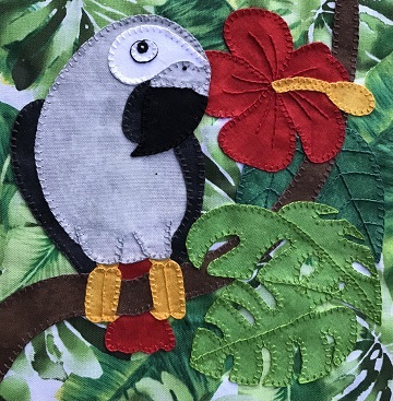 African Gray Parrot by Ms P Designs USA