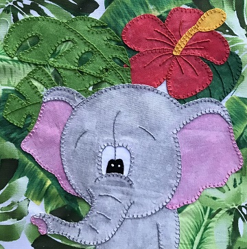 Jungle Elephant by Ms P Designs USA