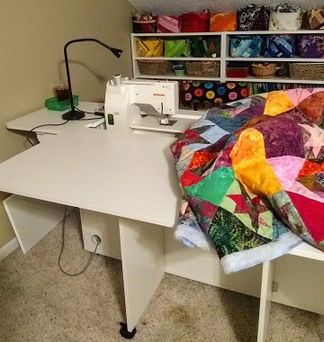 Sewing Studio in progress by Sharon @ Ms P Designs USA