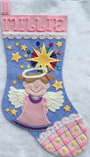 Angel with Scalloped Trim by Ms P Designs USA