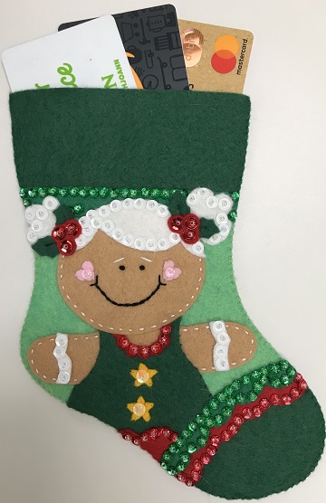 Gingerbread Girl A Gift Card Holder by Ms P Designs USA