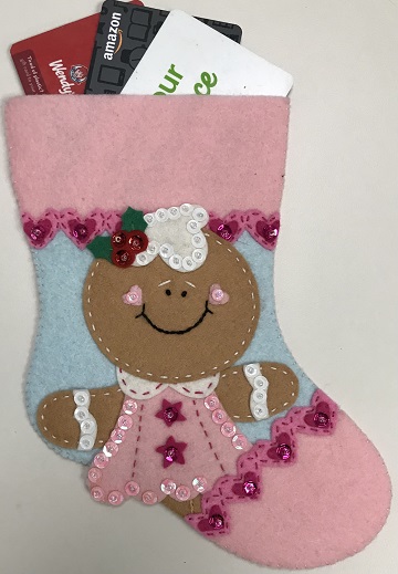 Gingerbread Girl B Gift Card Holder by Ms P Designs USA