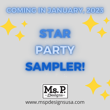 Star Party Sampler Poster by Ms P Designs USA