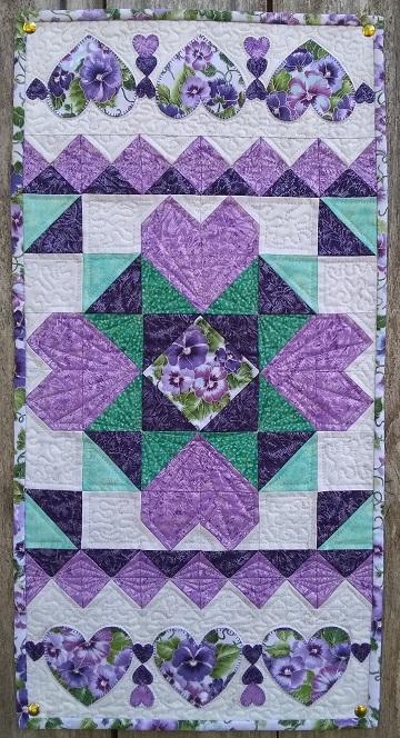 Cross My Heart Table Topper by Ms P Designs USA