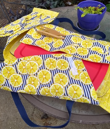 Lemons Casserole Carrier C by Sharon @ Ms P Designs USA