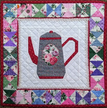 Teapot Table Topper by Ms P Designs USA