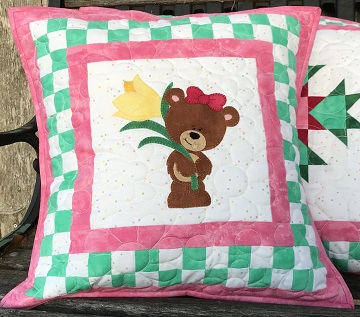 Spring Throw Pillow by Ms P Designs USA