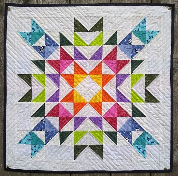 Starburst Bonus HST Quilt by Sharon @ Ms P Designs USA