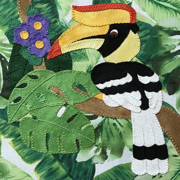 Giant Hornbill by Ms P Designs USA