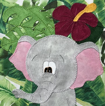 Jungle Elephant by Ms P Designs USA