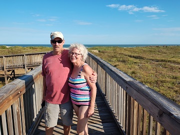 Galveston beach walk by Sharon @ Ms P Designs USA