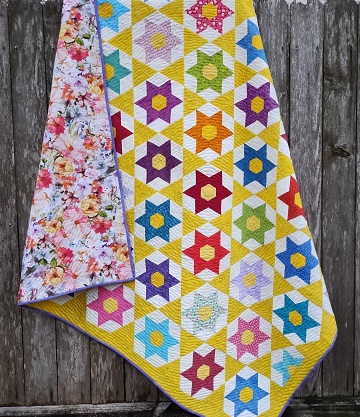 Diamond Star Quilt 2 by Sharon @ Ms P Designs USA