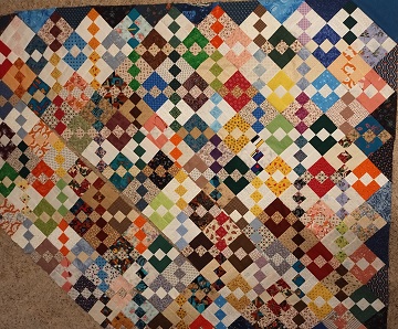 Carolina Chain Quilt WIP by Sharon @ Ms P Designs USA