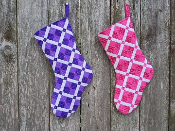 Puppy Christmas Stockings by Sharon @ Ms P Designs USA