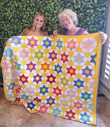 Madi Graduation Quilt by Sharon @ Ms P Designs USA