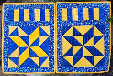 Blue Place Mats by Sharon @ Ms P Designs USA
