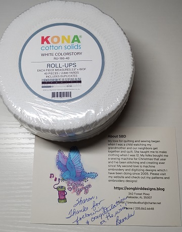 Kona Rollup prize by Sharon @ Ms P Designs USA